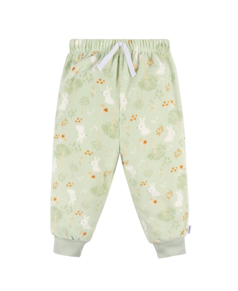 Baby Girls Baby Baby Long Sleeve Top and Pant Fleece Pajamas, 2-piece