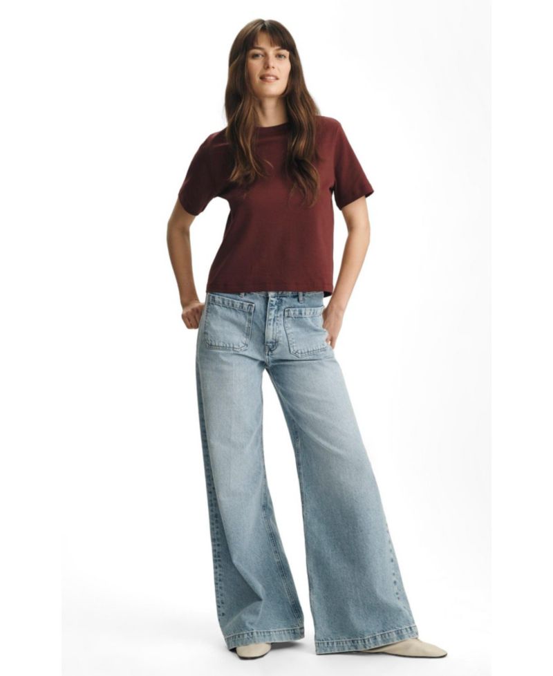 Women's Christine High Rise Wide Leg In Light Classic Denim