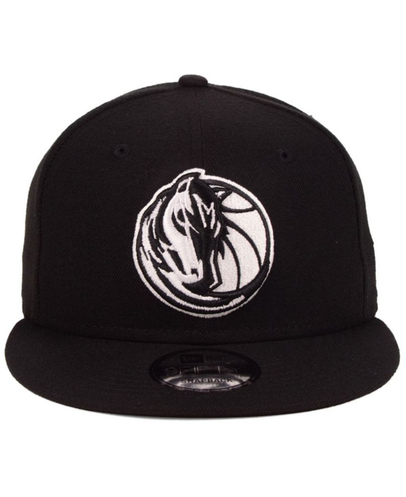 Dallas Mavericks Black White 9FIFTY Snapback Cap