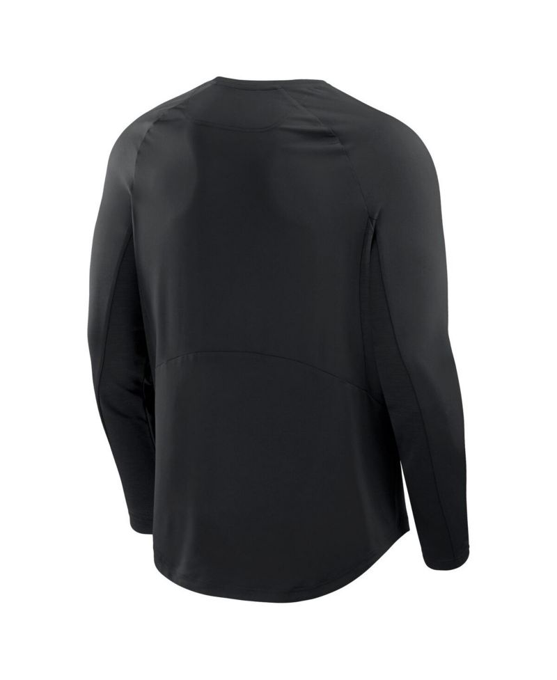 Men's Black Kansas City Chiefs Coverage Scheme Long Sleeve T-Shirt