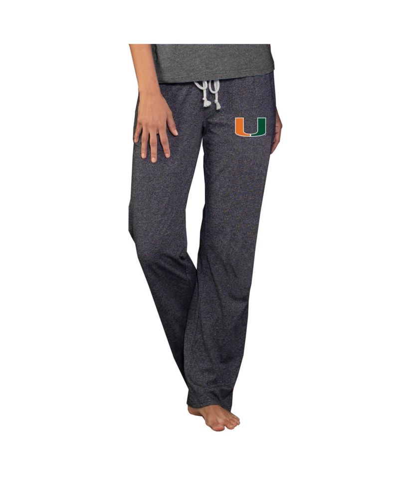 Women's Charcoal Miami Hurricanes Quest Knit Lightweight Pants