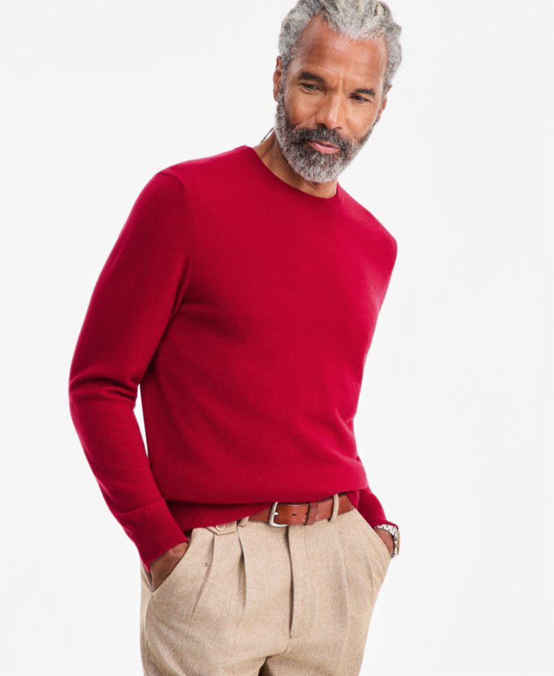 Men's Crewneck 100% Cashmere Sweater