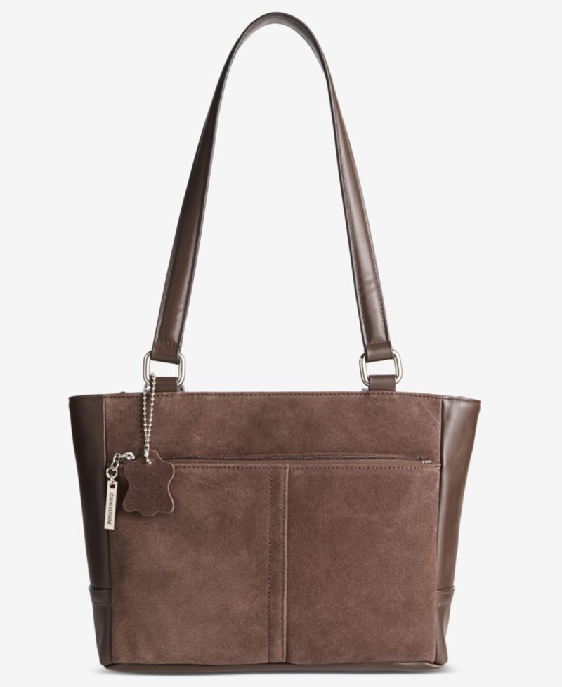 Nappa Suede Combo Tulip Tote