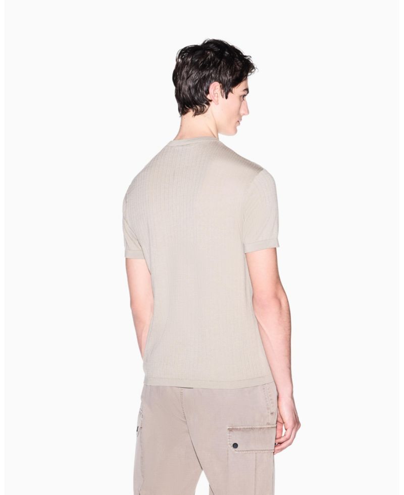 Men's IBIZA X Short Sleeve Ribbed Sweater