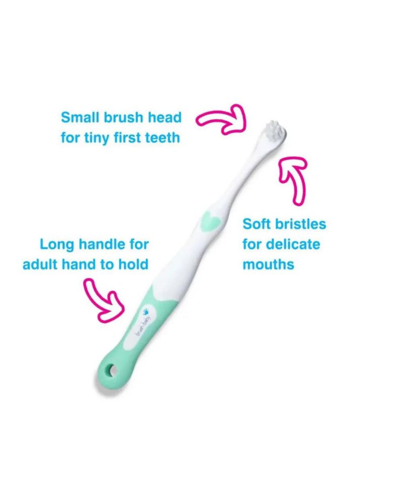First Tooth Gift Set | Includes BabySonic Teal Electric Toothbrush, Baby's First Brush & Teether & Chewable Toothbrush