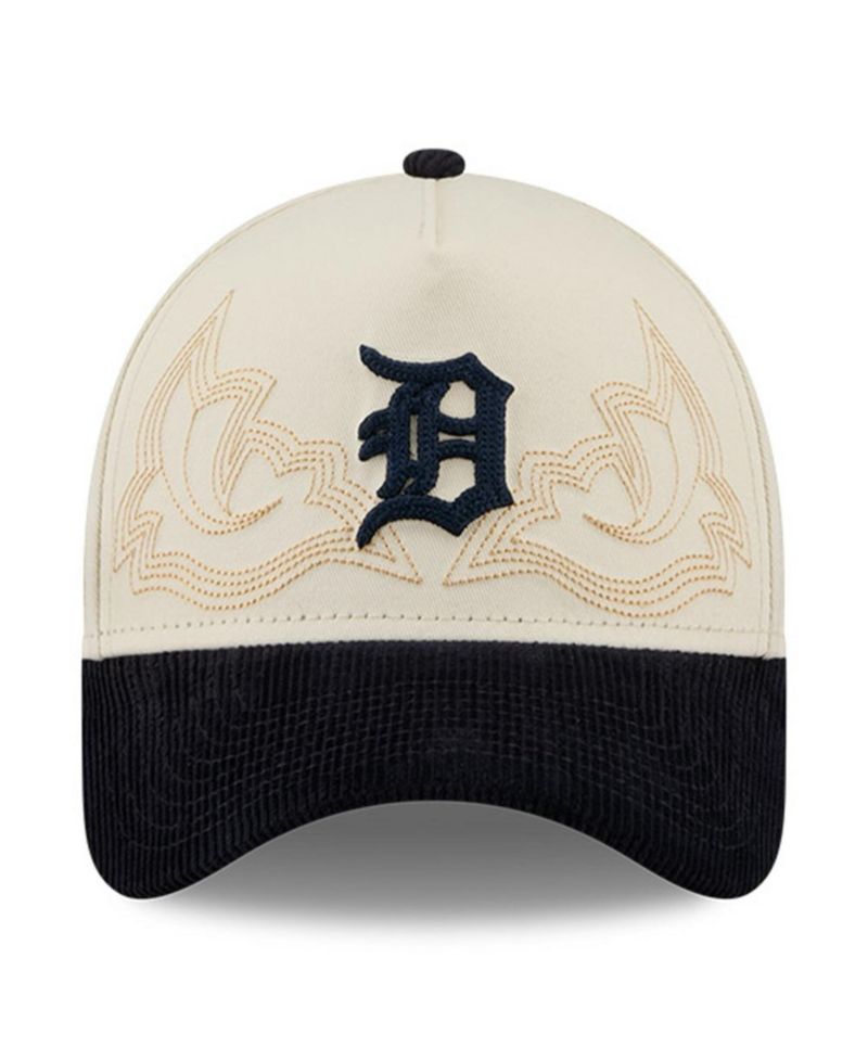 Men's Stone Detroit Tigers Western Stitch 9FORTY A-Frame Adjustable Hat