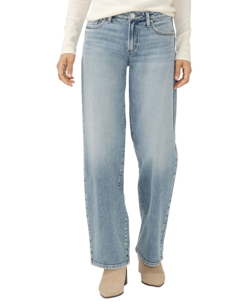 Women's Loose & Low Rise Straight Leg Jeans