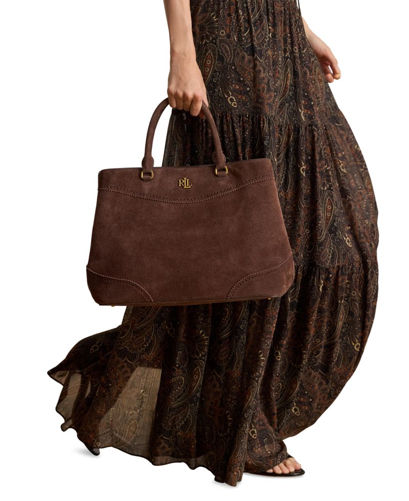Marcy Suede Large Satchel Bag