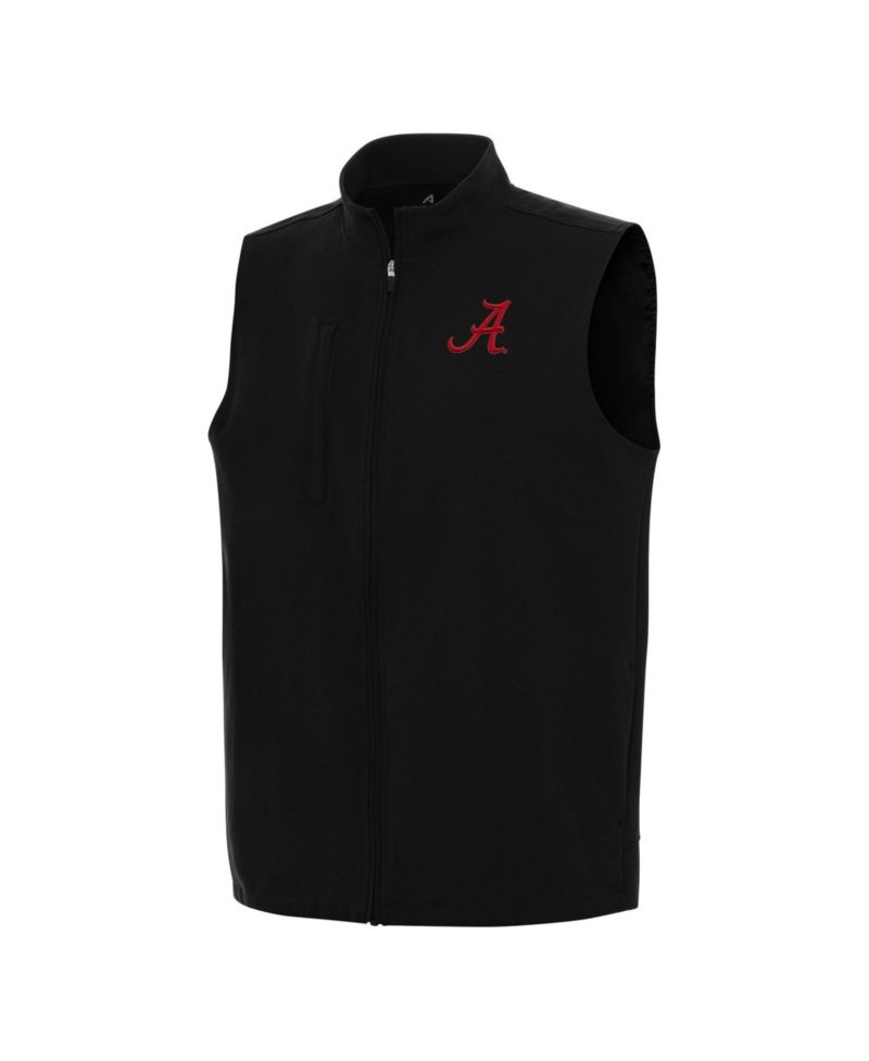 Men's Black Alabama Crimson Tide Regard Full-Zip Vest