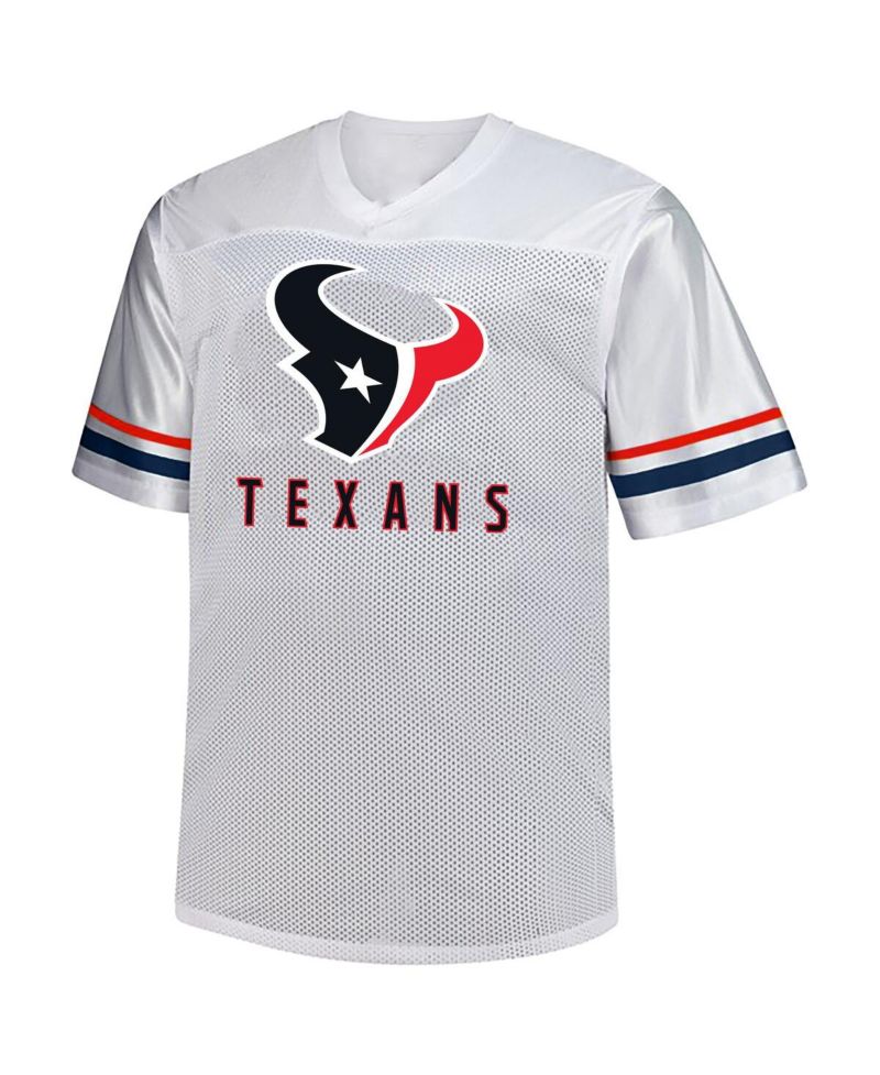 Men's C.J. Stroud White Houston Texans Big & Tall V-Neck Fashion Jersey