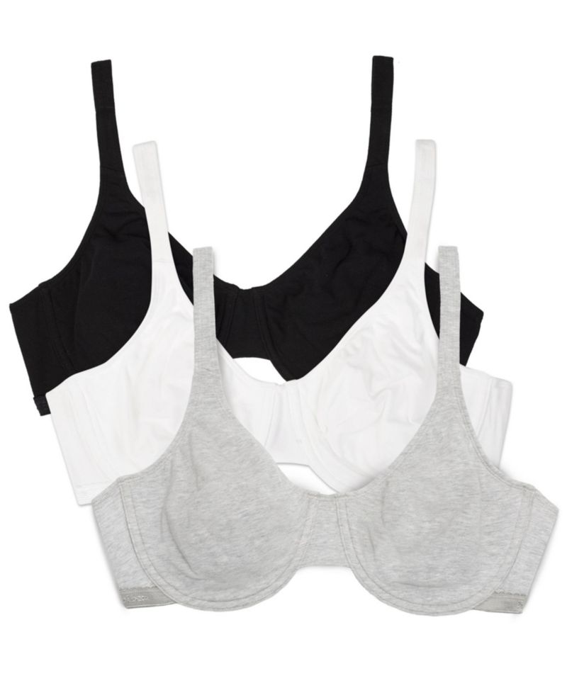 Women's Cotton Stretch Extreme Comfort Bra, 3 Pack