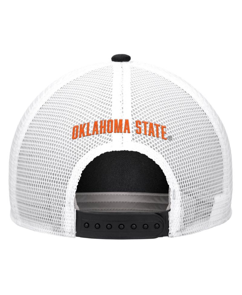 Men's Black Oklahoma State Cowboys 2026 On-Field Rope Adjustable Trucker Hat