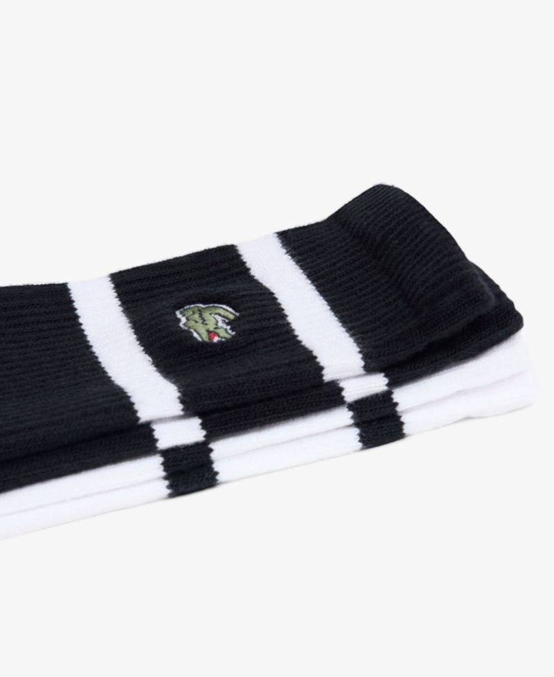 Men's Striped Ribbed Crew Socks, 2-Pack