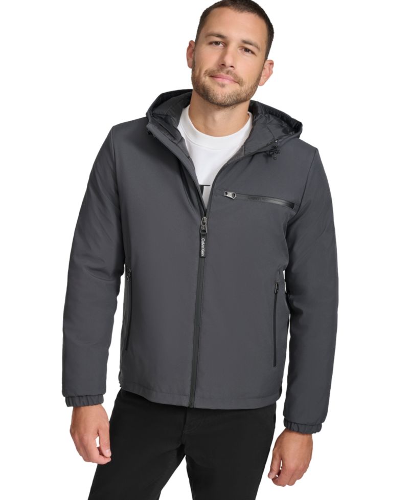Men's Infinite Stretch Water-Resistant Hooded Jacket