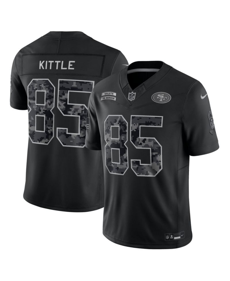 Men's George Kittle Black San Francisco 49ers 2026 Salute to Service Limited Jersey