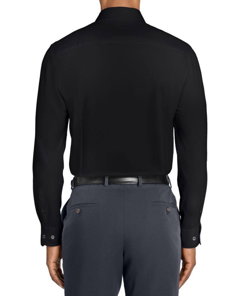 Men's Solid Hybrid Slim Fit Easy Care Long Sleeve Shirt
