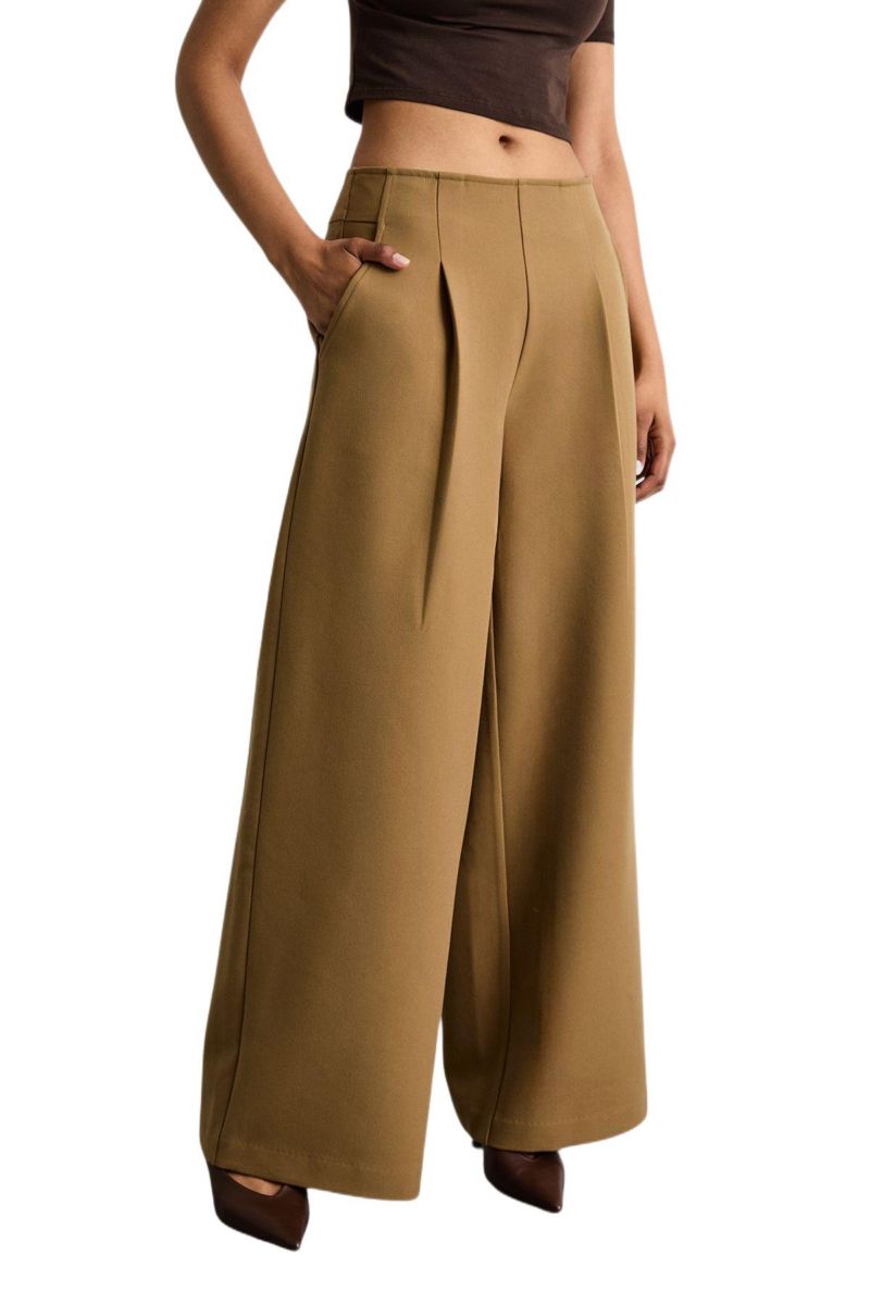 Women's Premium Wide Leg Tailored Trousers