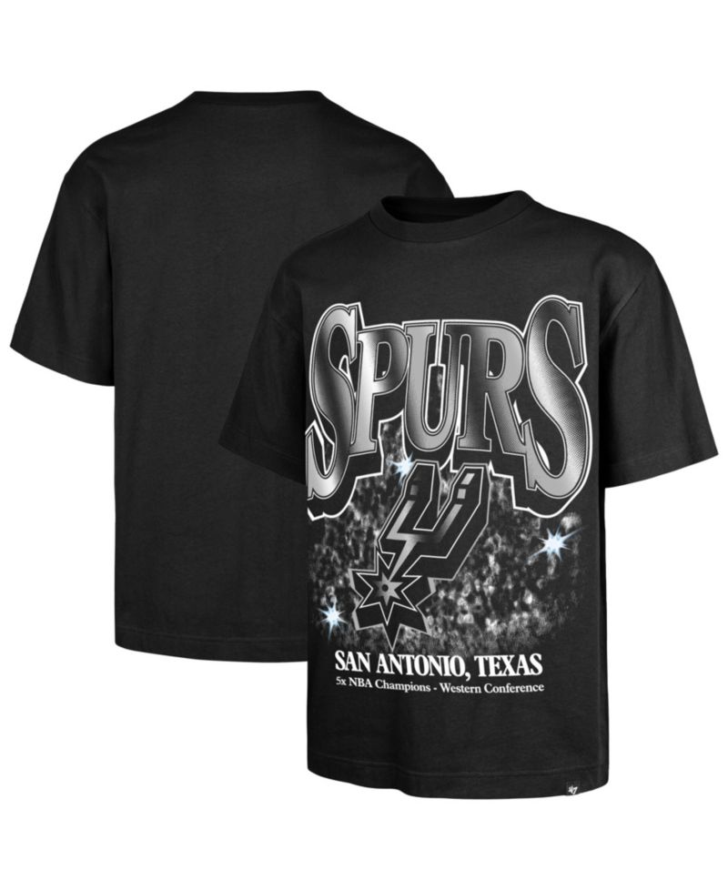 Men's Black San Antonio Spurs Past Champs Collection Flashbulb Foundation T-Shirt