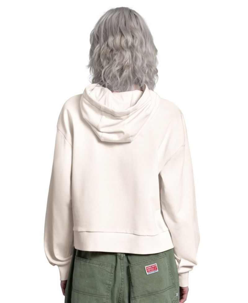 Women's Cream New York Yankees Baseline Hoodie Sweatshirt