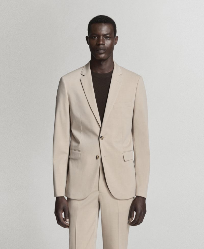 Men's Super Slim-Fit Stretch Fabric Suit Jacket