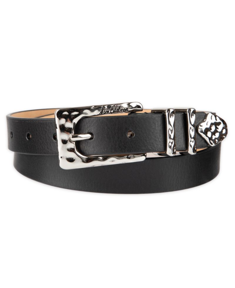 Women's Hammered Metal Casual Leather Belt