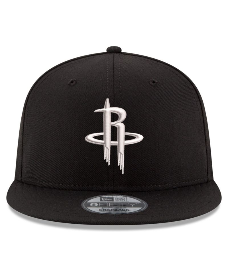 Men's Black Houston Rockets 9FIFTY Snapback Hat