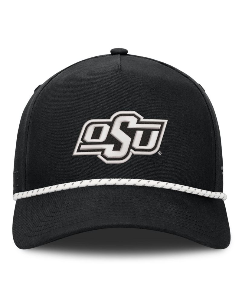 Men's Black Oklahoma State Cowboys Undertone Rope Adjustable Hat