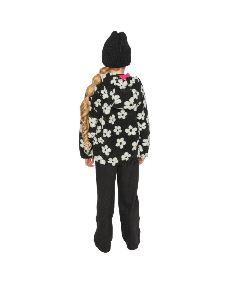 Big Girls Reversible Mid-Season Jacket Printed Flowers