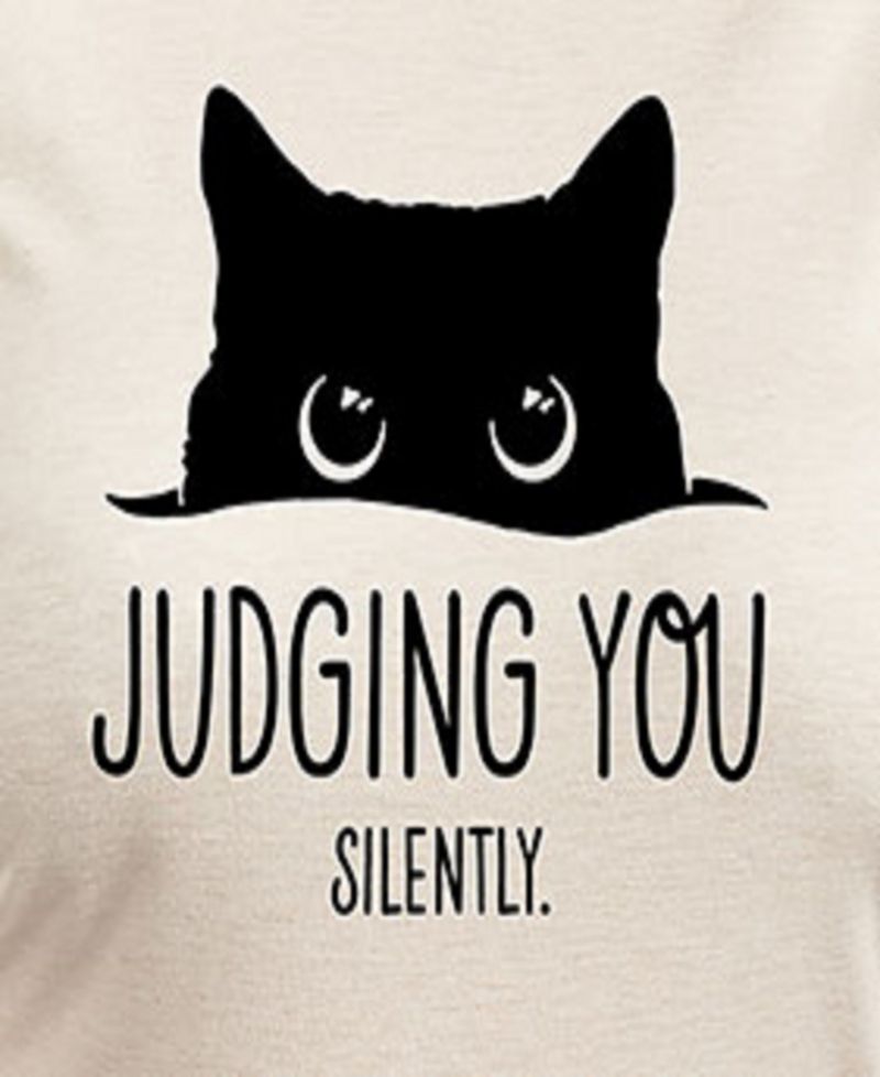 Plus Size Trendy Judging You Graphic Pullover Top