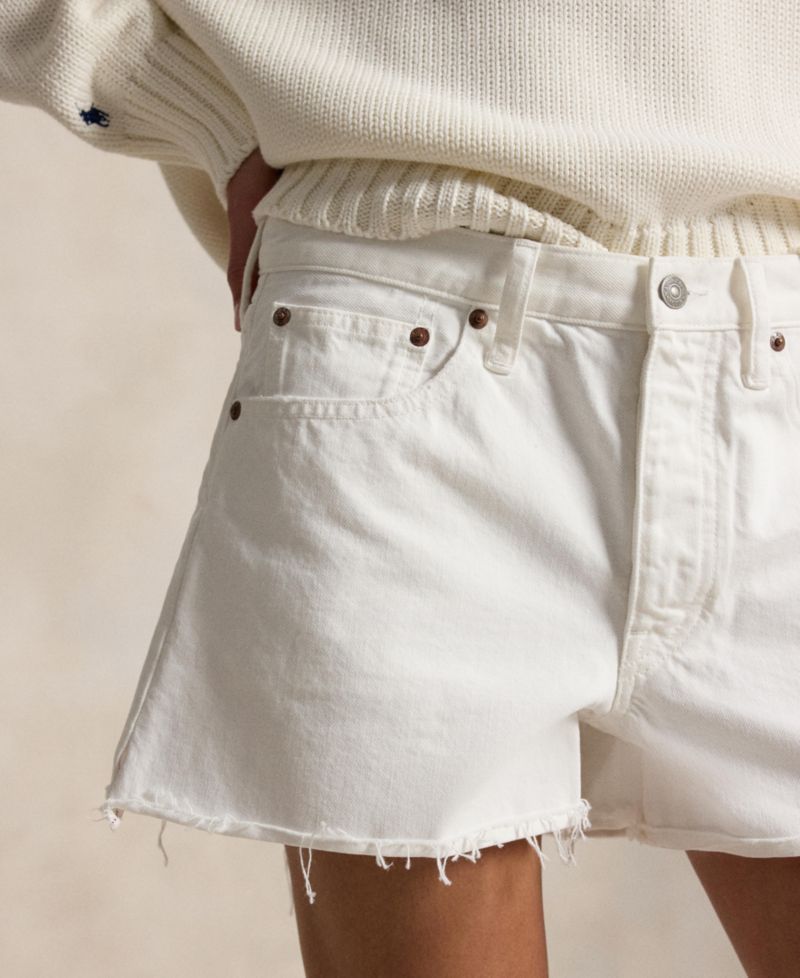 Women's Mid-Rise Cutoff Denim Shorts