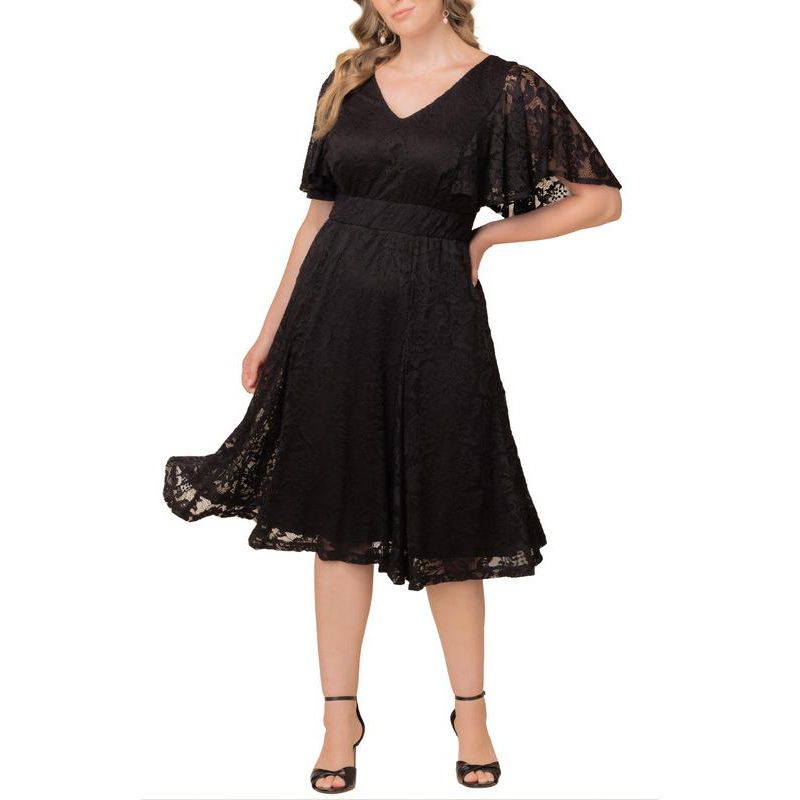 Plus Size Camille Lace Cocktail Dress