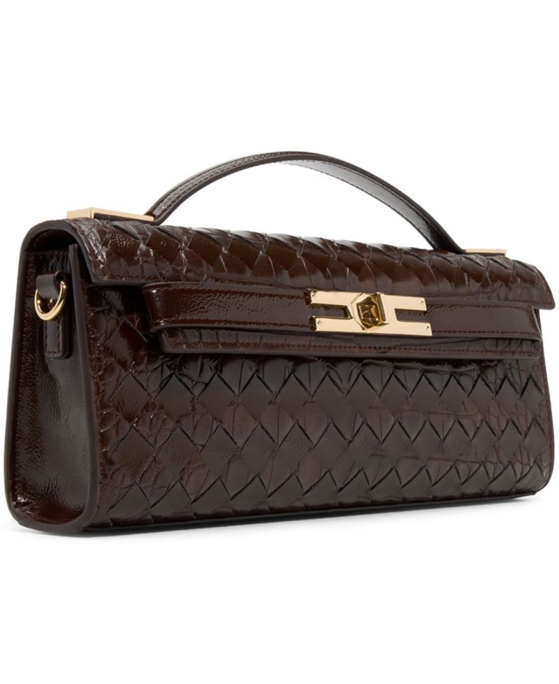 Mirzzaa Small Turn-Lock Clutch Crossbody Handbag