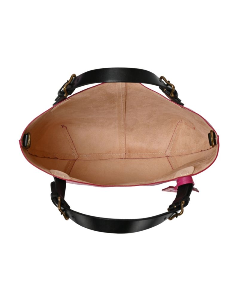 Dip Dye Mini Leather Crossbody Tote Bag