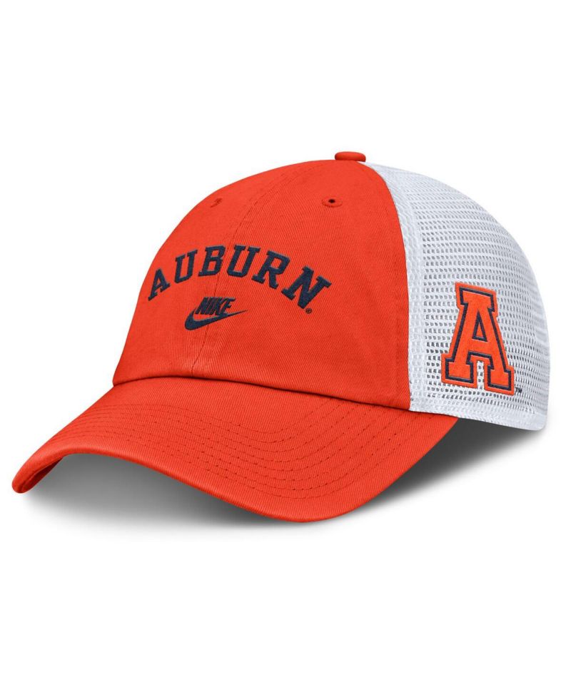 Men's Orange/White Auburn Tigers 2025 Sideline Campus Pro Local Snapback Hat