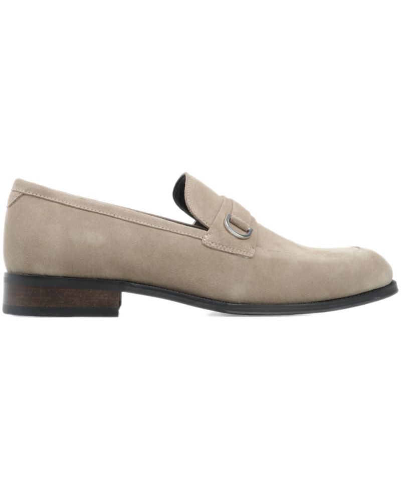 Men's Genuine Suede Slip-On Buckle Loafers