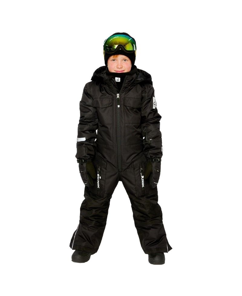 Little and Big Unisex ( 6 to 14 ) One Piece Teknik Snowsuit