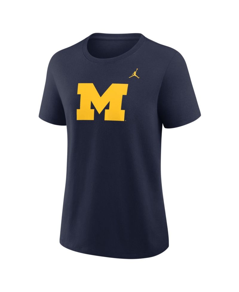 Women's Navy Michigan Wolverines Primary Logo T-Shirt
