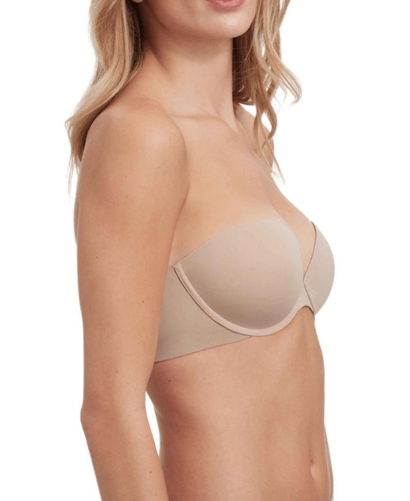 Women's Breathless Strapless Plunge Push-Up Bra