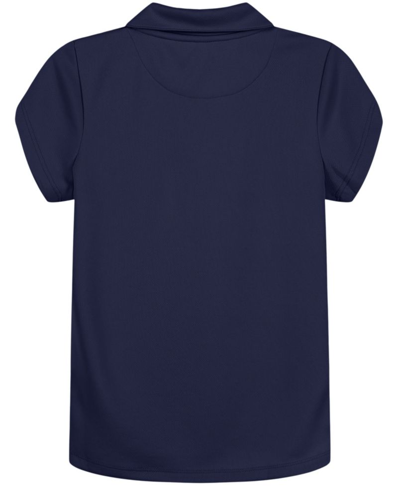 Big Girls Plus Uniform Short Sleeve Knit Performance Polo Shirt
