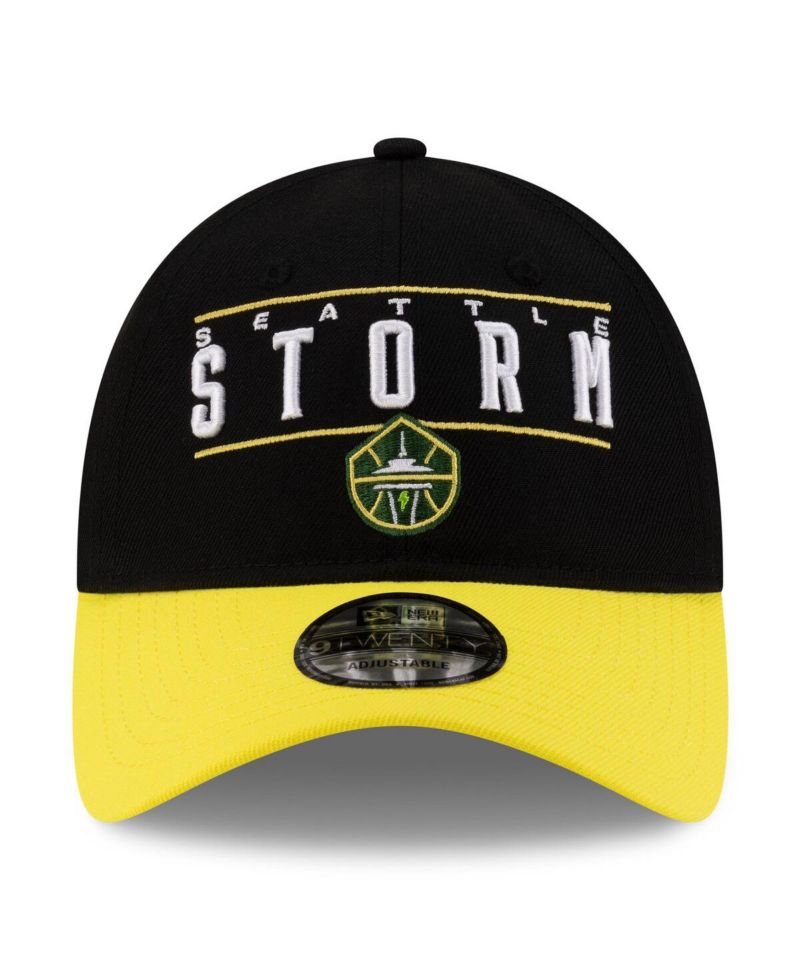 Men's and Women's Black/Yellow Seattle Storm 2025 WNBA Draft 9TWENTY Adjustable Hat