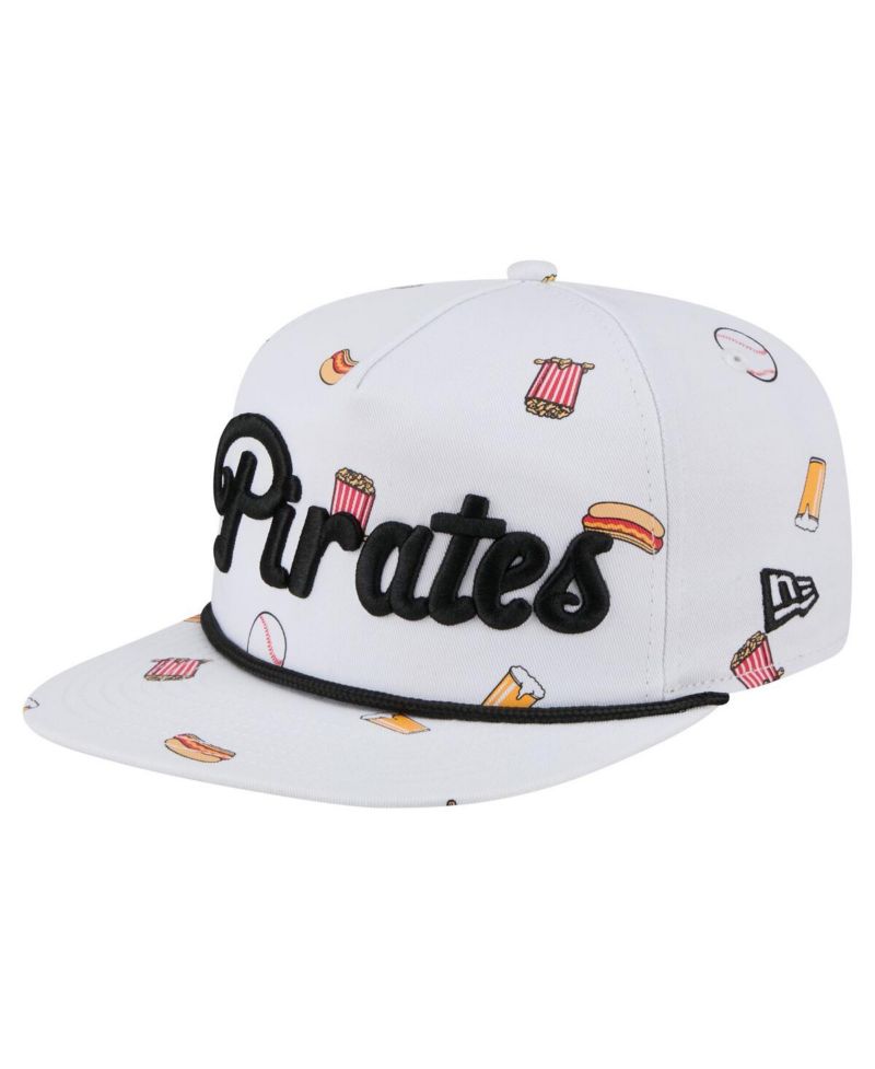 Men's White Pittsburgh Pirates Team Cheer Rope 19TWENTY Adjustable Hat