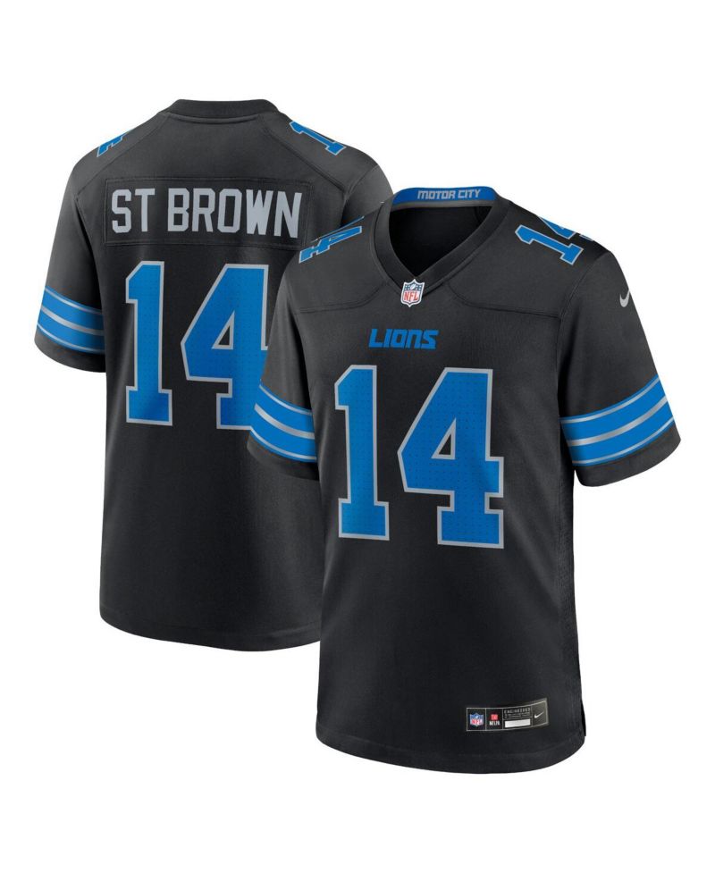 Men's Amon-Ra St. Detroit Lions 2nd Alternate Game Jersey