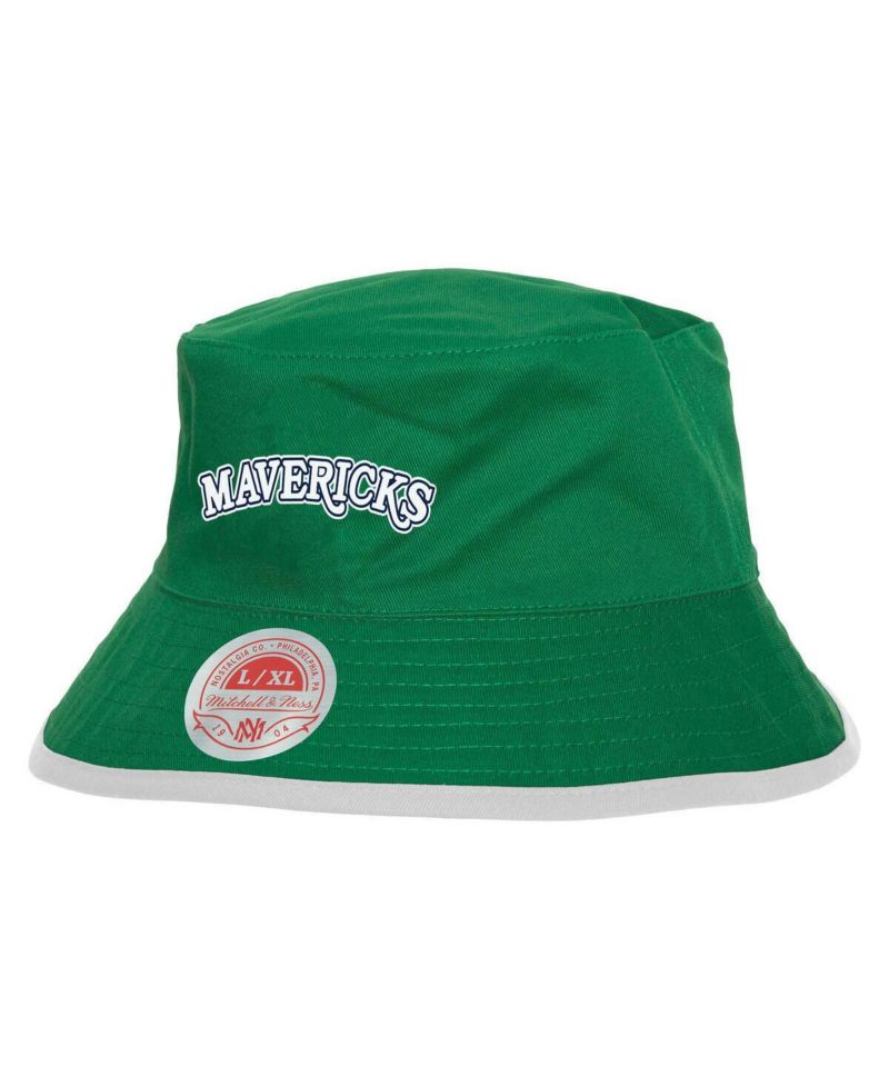 Men's Navy/Green Dallas Mavericks Flip It Reversible Bucket Hat