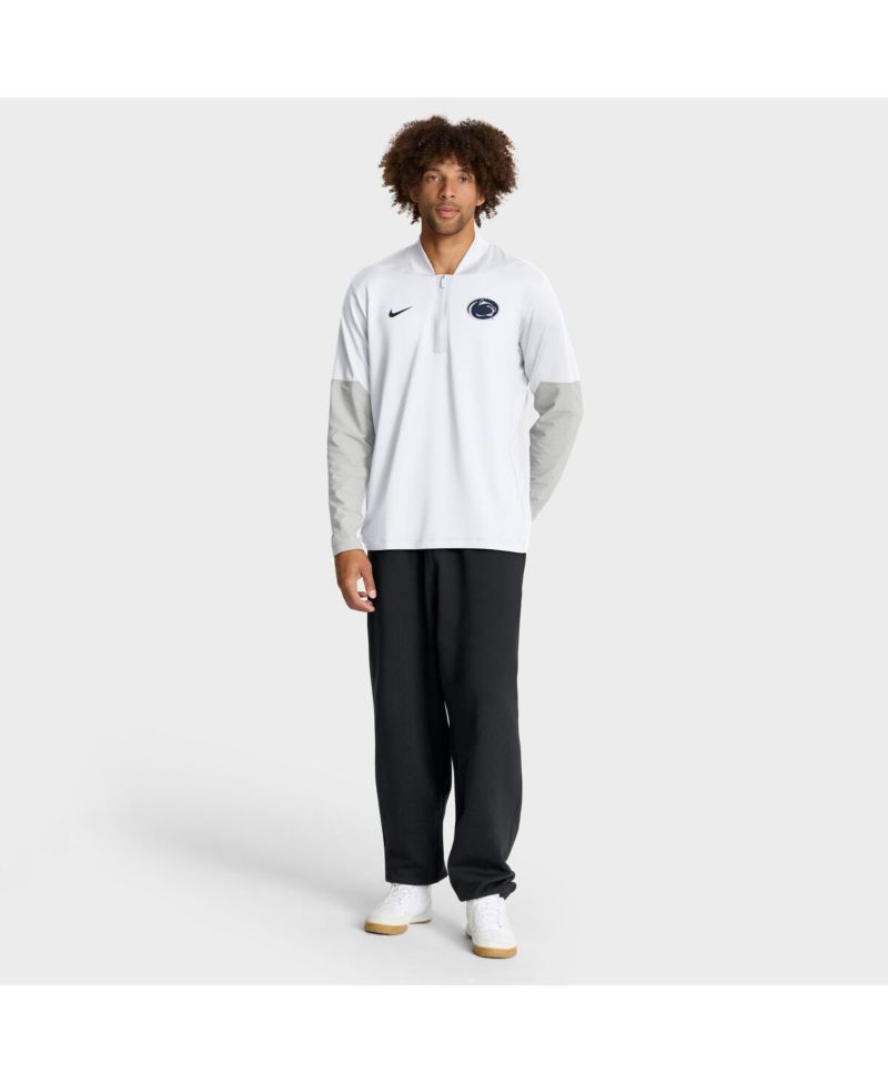 Men's White Penn State Nittany Lions One Goal Performance Half-Zip Pullover Hoodie