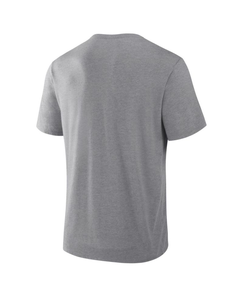 Men's Heather Gray Milwaukee Brewers Play Tribute Tri-Blend T-Shirt