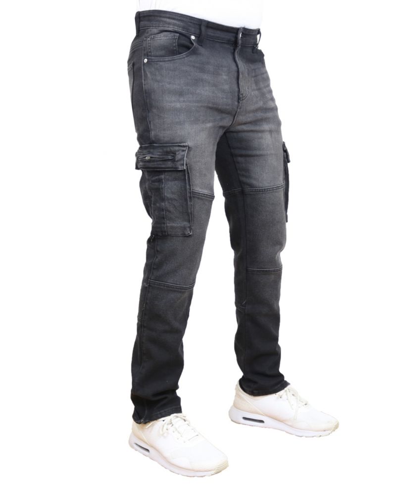 Men's Stretch Cargo Pocket Jeans