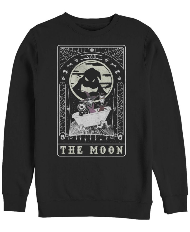 Men's Nightmare Before Christmas The Moon Crew Fleece Pullover