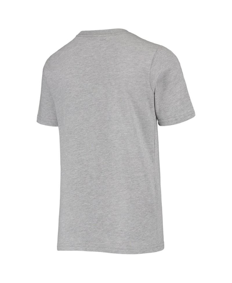 Big Boys Pete Maravich Heathered Gray New Orleans Jazz Hardwood Classics King of the Court Player T-shirt