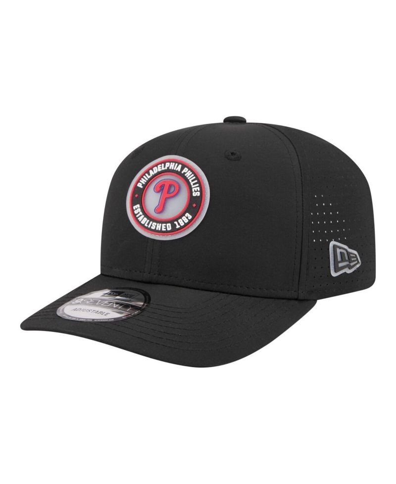 Men's Black Philadelphia Phillies Circle 9SEVENTY Adjustable Hat