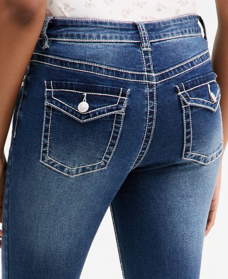 Juniors' High Rise Bootcut Jeans
